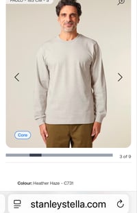 Image 2 of Heather haze long sleeve t shirt