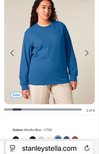 Image 2 of Mindful blue long sleeve t shirt