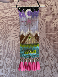 pyramid beaded tapestry