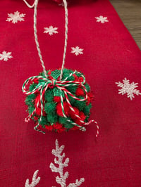 Image 1 of Red & green ball ornament 