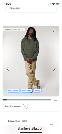 Image 2 of Khaki overhead hoodie