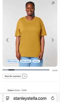 Image 2 of Ochre short sleeved t shirt
