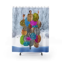 Image 2 of Plate No. 142 Shower Curtain