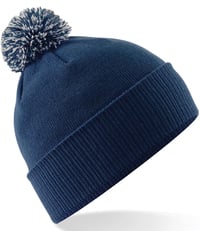 Image 1 of NEW! Snowstar Bobble Hat Navy & Grey