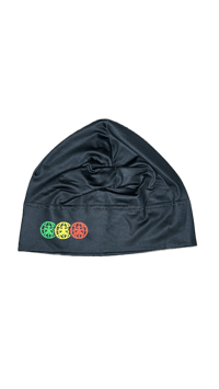 Image 4 of WAVEYWRLD RASTA SKULL CAP