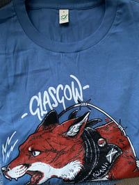Image 1 of Faded denim short sleeve logo t shirt