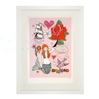 Image 12 of Tattoo & Playtime Glitter Hand Decorated Mounted Prints - Various Styles