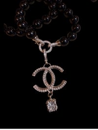 Image 3 of The “VIVY” Crossbody Onyx with UPCYCLED CC CHARM