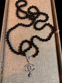 Image 2 of The “VIVY” Crossbody Onyx with UPCYCLED CC CHARM