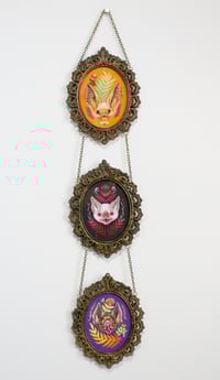 Image 1 of Bat Trio in dangly frames