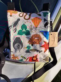 Image 2 of Cincinnati Nature Mid Century Modern Two Zip Crossbody Bag 