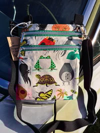 Image 1 of Cincinnati Nature Mid Century Modern Two Zip Crossbody Bag 