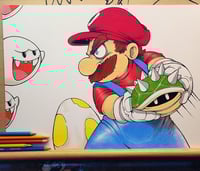 SUPER-MARIO ORIGINAL ART SIGNED