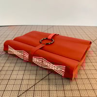 Image 1 of Red Smooth Leather Wrap Journal 