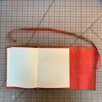 Image 3 of Red Smooth Leather Wrap Journal 