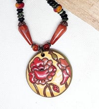 Image 3 of Poppies in the Fall Necklace