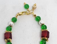 Image 2 of Murano Glass Christmas Present Bracelet