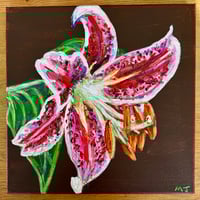 Image 1 of Something About Your Love (Lily) Painting w/Lyrics