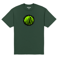 Glob T-Shirt Forest Green (Black & Lime Green)