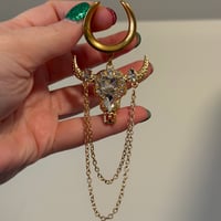 Cattle Skull Saddles (sizes 2g-2")