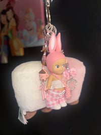 Image 4 of Rabbit  x Marshmellow Jellycat Keychain 🩷🤍🤎