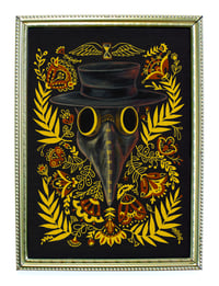 Image 1 of Dr Plague in small gold frame
