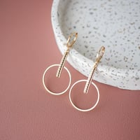 Image 1 of Boucles d'Oreilles IZIA Pendantes