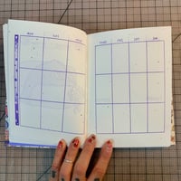 Image 4 of Risograph Snail Planner - Light Blue Floral Cover