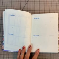 Image 3 of Risograph Snail Planner - Light Blue Floral Cover