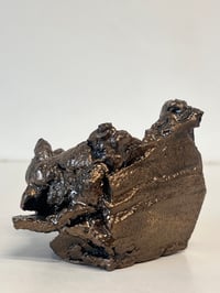 Image 2 of Bronze finish ceramic teabowl 2
