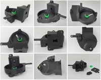 Image 2 of 88-91 Honda CRX Climate Control Cable Clamp FIX & Gear Housing ~ HVAC AC Repair