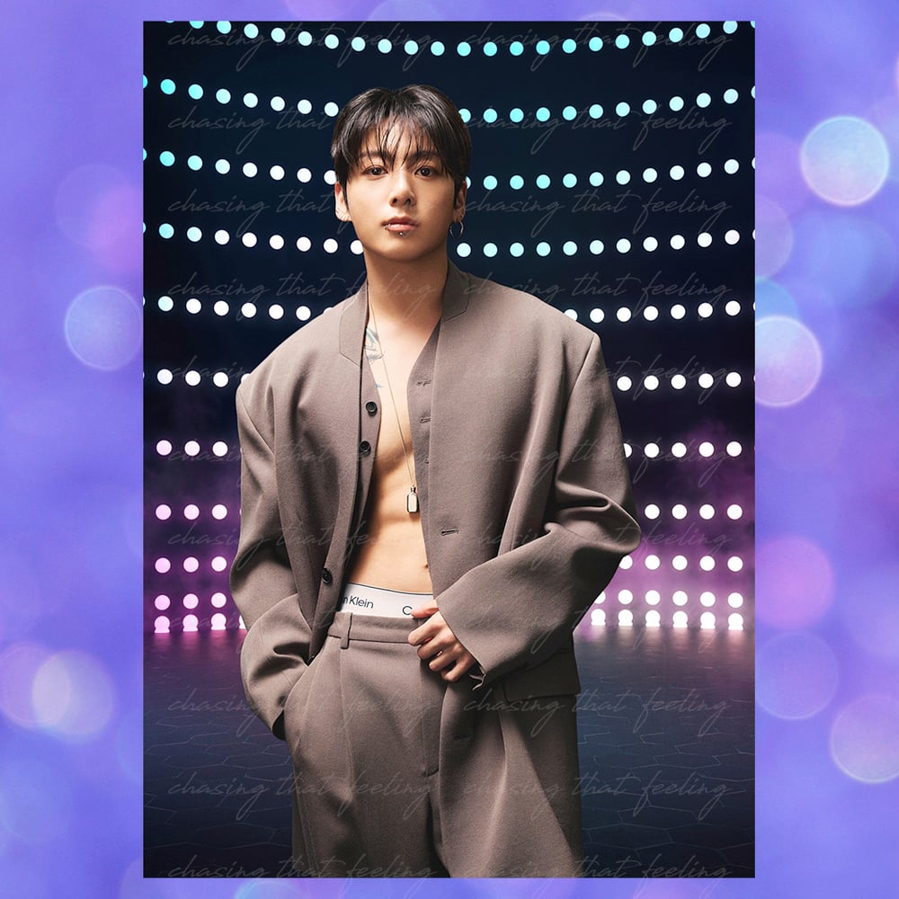 Image of Jungkook for Calvin Klein via Rolling Stone (December 2025)