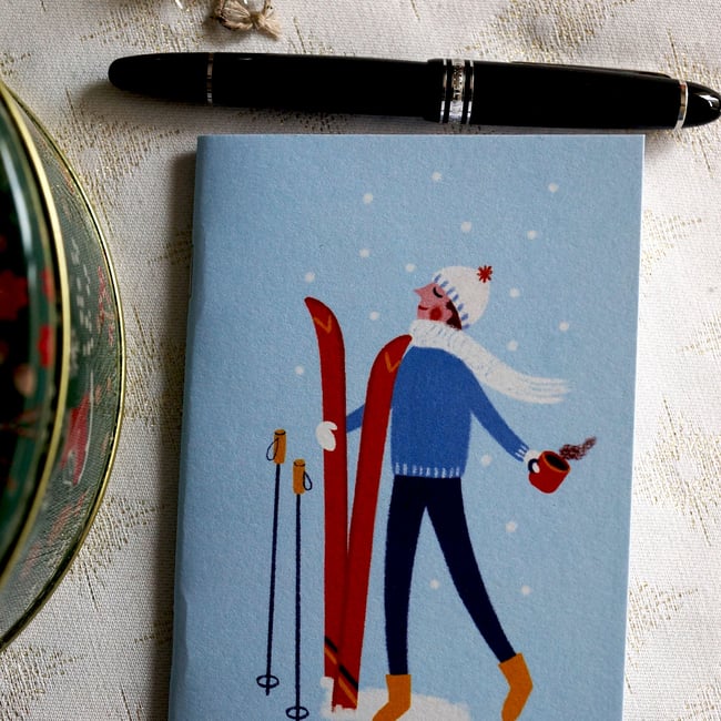 Collection de Noël 2025 : carnet le skieur