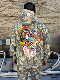 Image 1 of Noodle Party Hoodie - Vintage Wood Camo