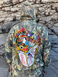Image 3 of Noodle Party Hoodie - Vintage Wood Camo
