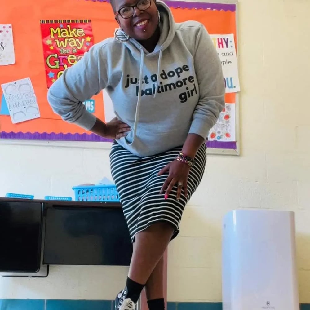 Image of Just a dope baltimore girl /  dude hoodies