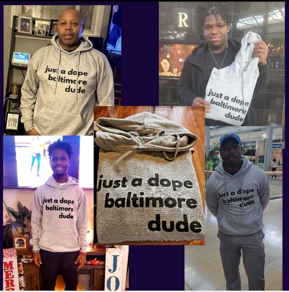 Image of Just a dope baltimore girl /  dude hoodies