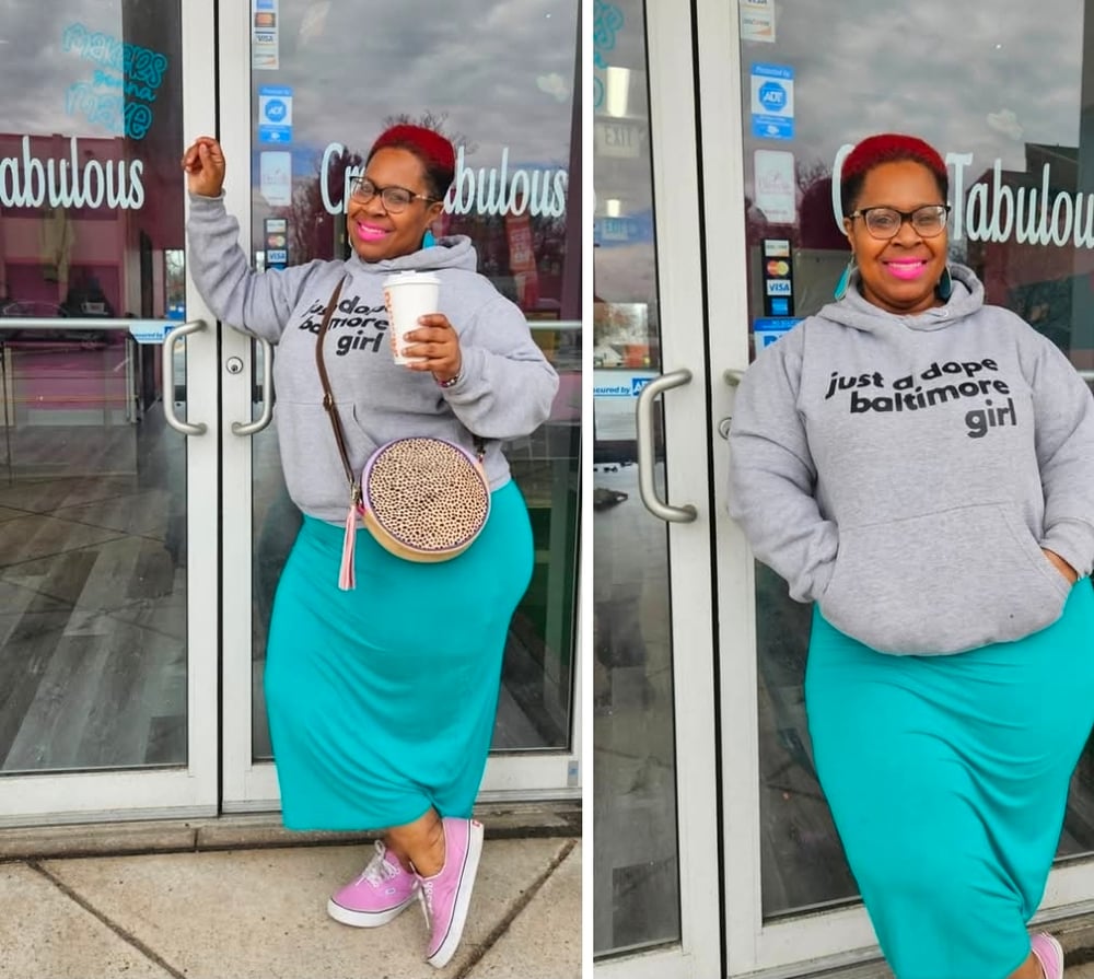 Image of Just a dope baltimore girl /  dude hoodies