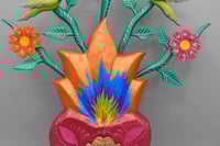 Image 4 of Hummingbird Twilight Heart-Blossoming Heart Series