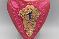 Image 3 of Hummingbird Twilight Heart-Blossoming Heart Series