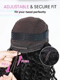 Image 7 of WIG -  Nœuds pré-blanchis, cheveux bouclés birmans, pré-coupée, avec lace frontale HD