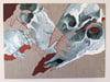 Sheep Skulls with Red Oxide 2