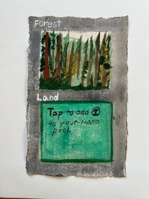 Image of Forgotten Stargates Magic card 2 (forest)