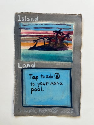 Image of Forgotten Stargates Magic card 5 (island)