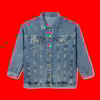 Image 4 of THE WEATHER IS HAPPENING WOMEN'S DENIM JACKET