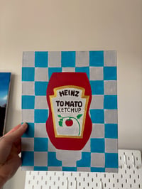 Image 2 of Tomato sauce inspired retro canvas art