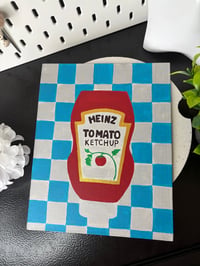 Image 3 of Tomato sauce inspired retro canvas art
