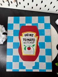 Image 4 of Tomato sauce inspired retro canvas art
