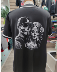 Image 1 of  Baseball v-neck jersey buttom down with urban printing