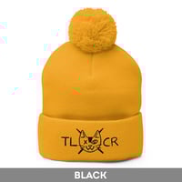 Image 2 of T L C R  Pom-Pom Beanie  |  Light 